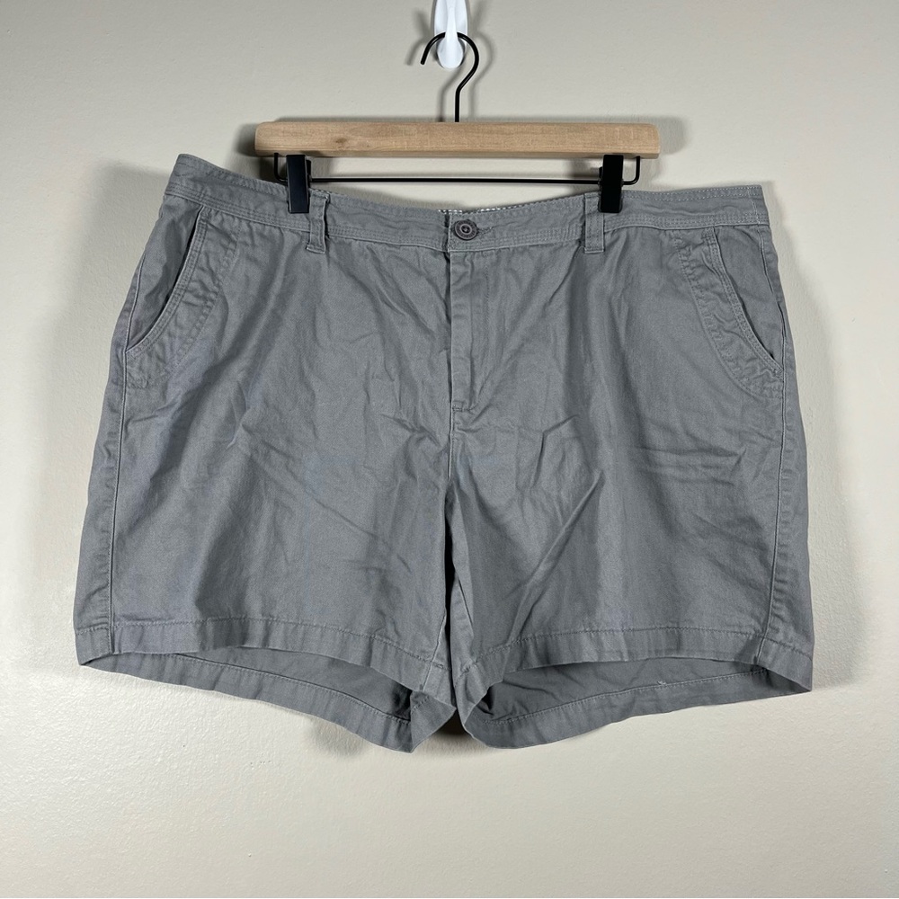 Natural Reflections Women’s Plus Size 20W Gray Casual Shorts